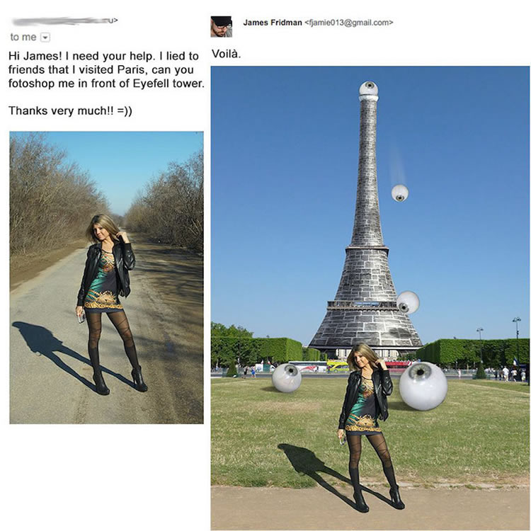 Funny Photoshop Edits By James Fridman