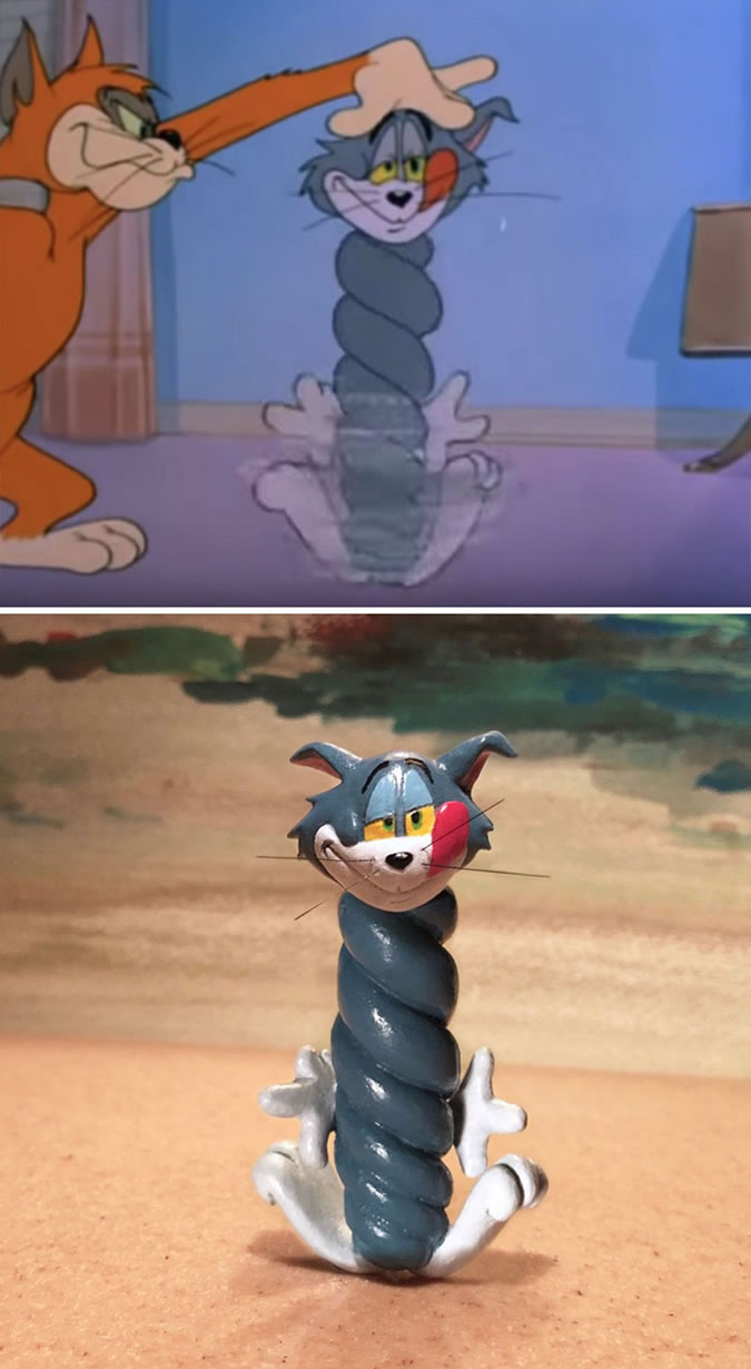 Tom and Jerry Sculptures By Taku Inoue