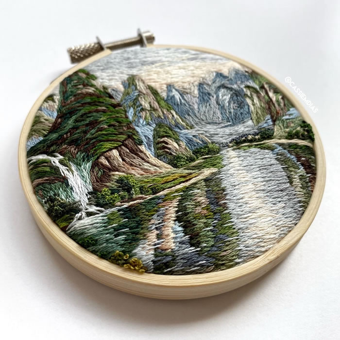 Embroidery Art Work by Cassandra Dias