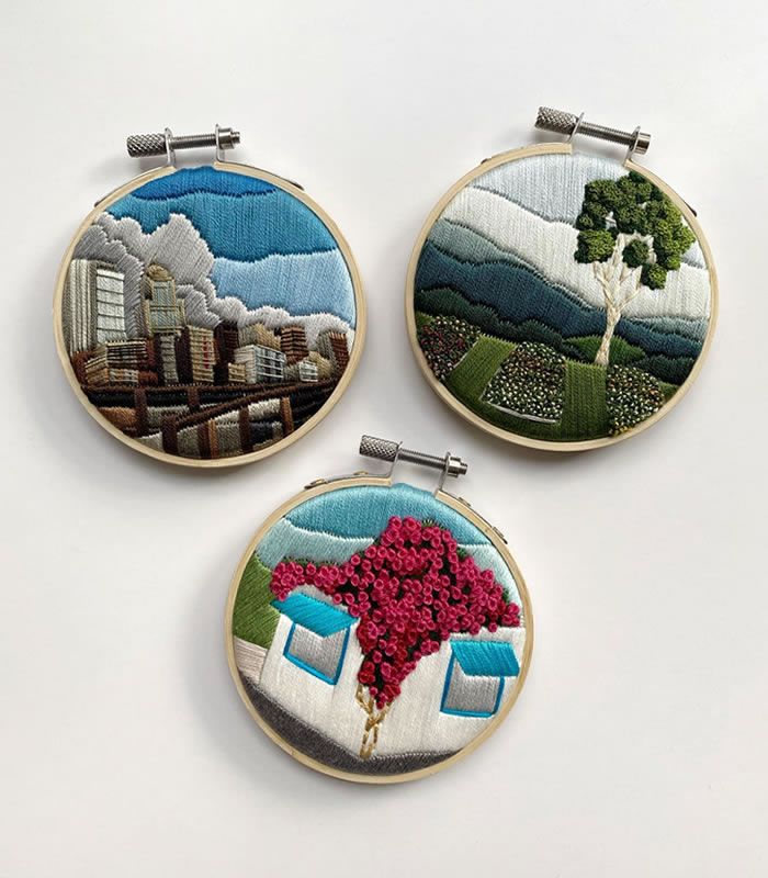 Embroidery Art Work by Cassandra Dias