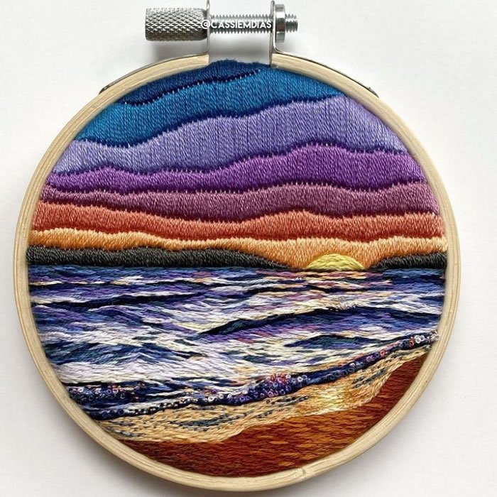 Embroidery Art Work by Cassandra Dias