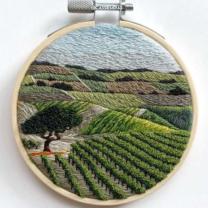 Embroidery Art Work by Cassandra Dias