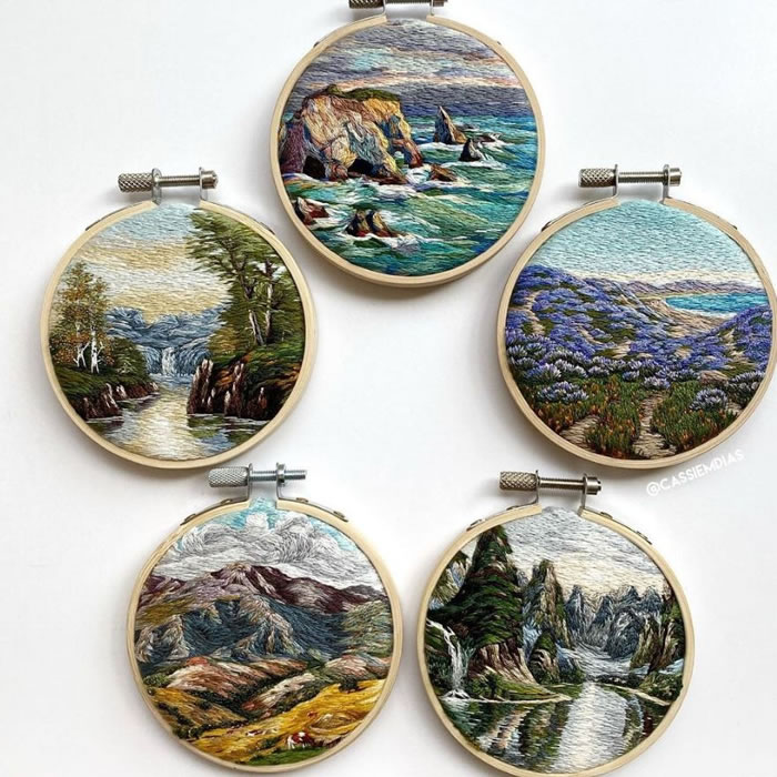 Embroidery Art Work by Cassandra Dias