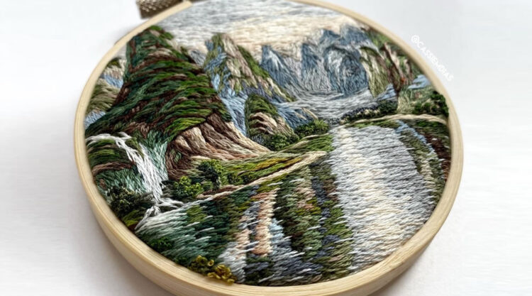 Embroidery Art Work by Cassandra Dias