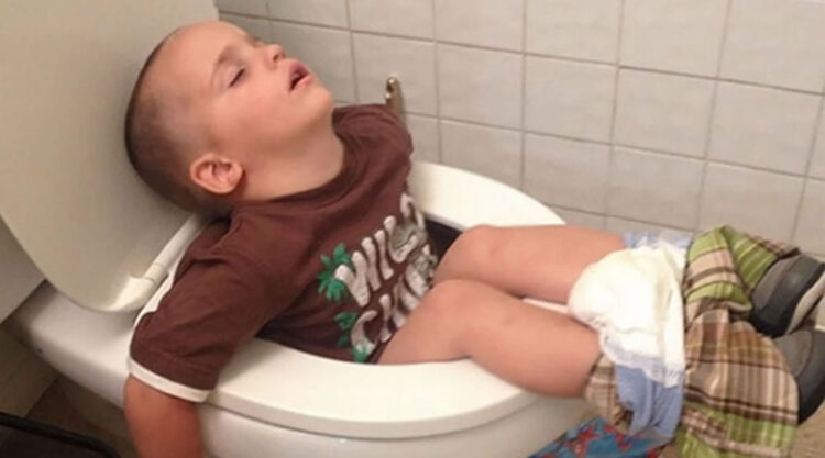 Dozing-Off Photos Of Kids