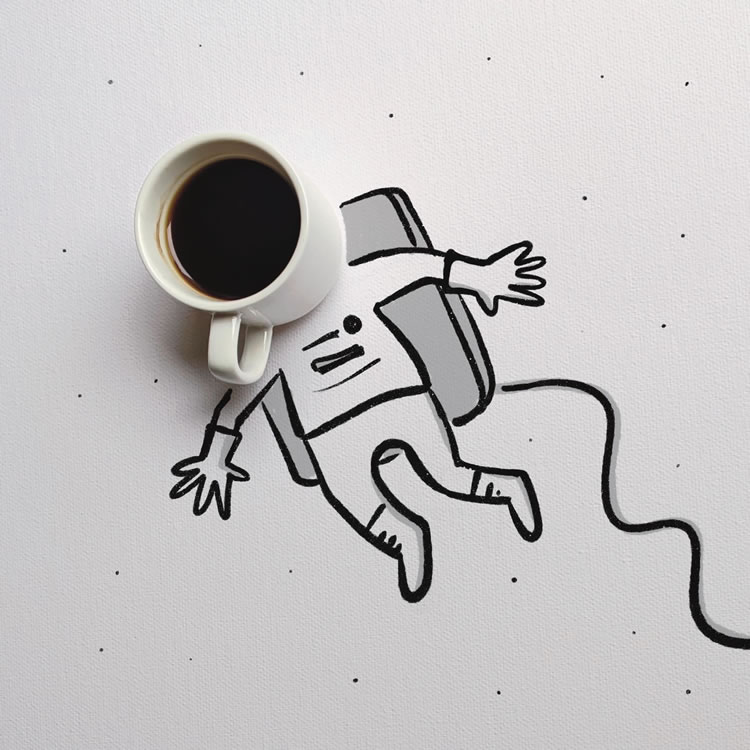 Real-Life Objects With Drawings by Romain Joly