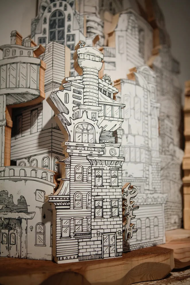 Cities Drawings And Sculptures By Luke O’Sullivan