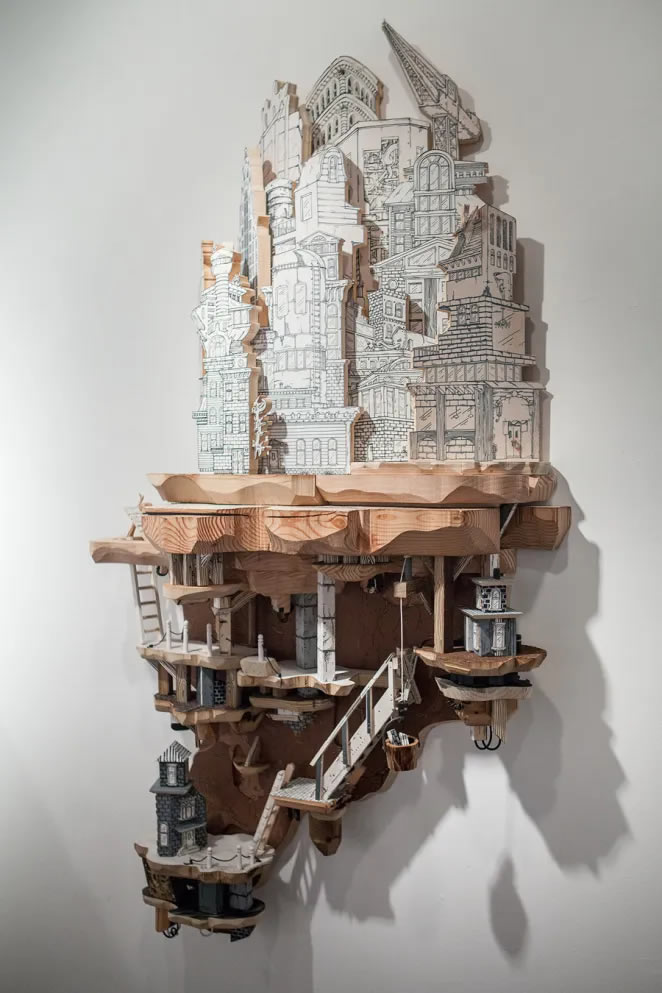 Cities Drawings And Sculptures By Luke O’Sullivan