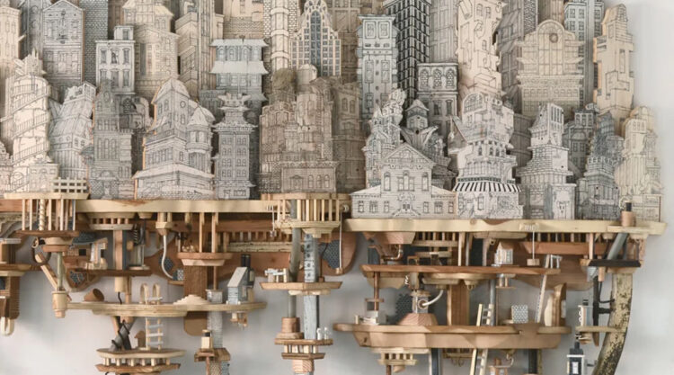 Cities Drawings And Sculptures By Luke O’Sullivan