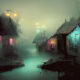 Foggy AI Landscape Art By Raul Cantu