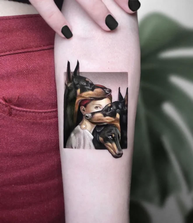 Three-dimensional tattoos by Kozo