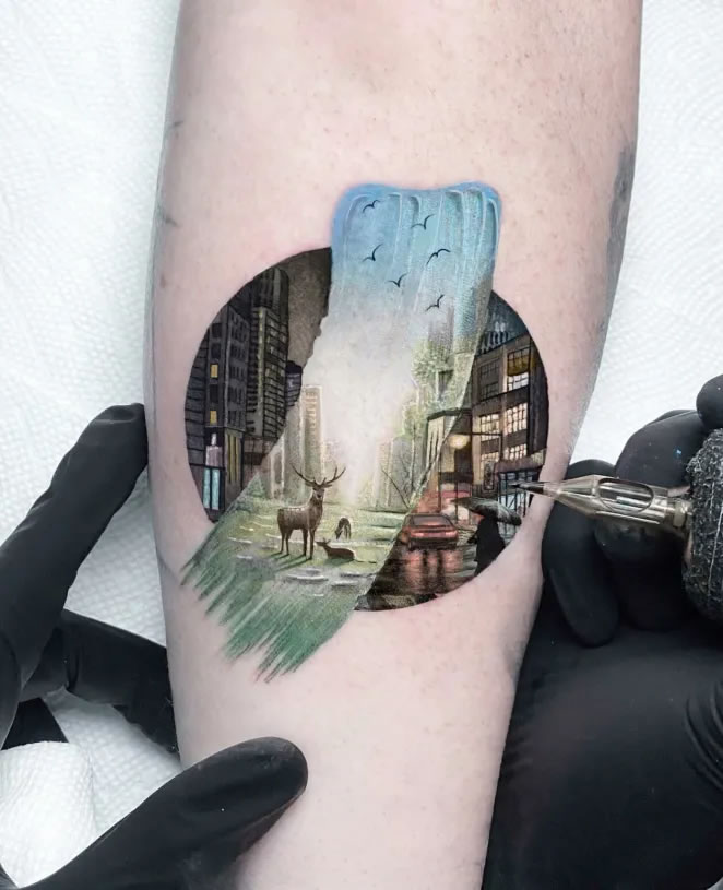 Three-dimensional tattoos by Kozo