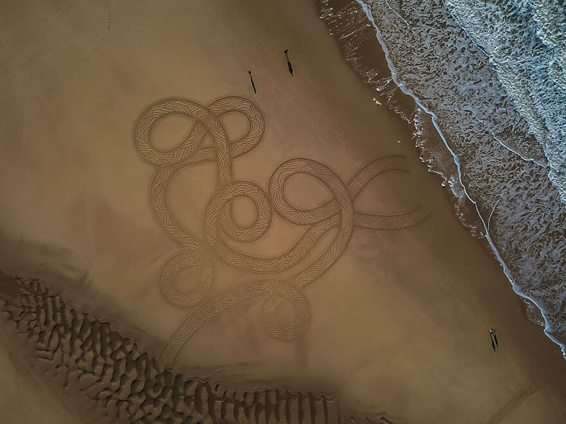 Giant Sand Drawings by Jben