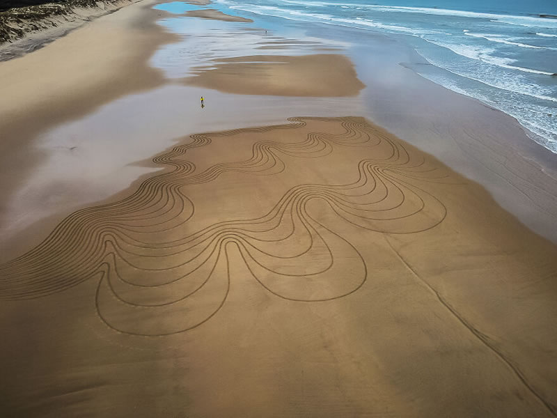 Giant Sand Drawings by Jben