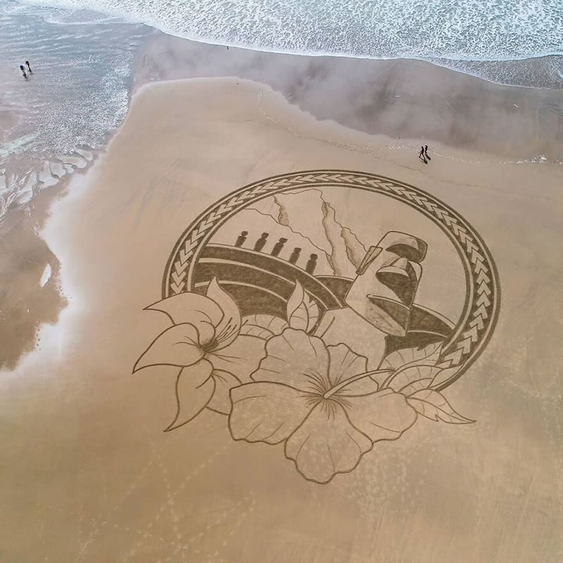 Giant Sand Drawings by Jben