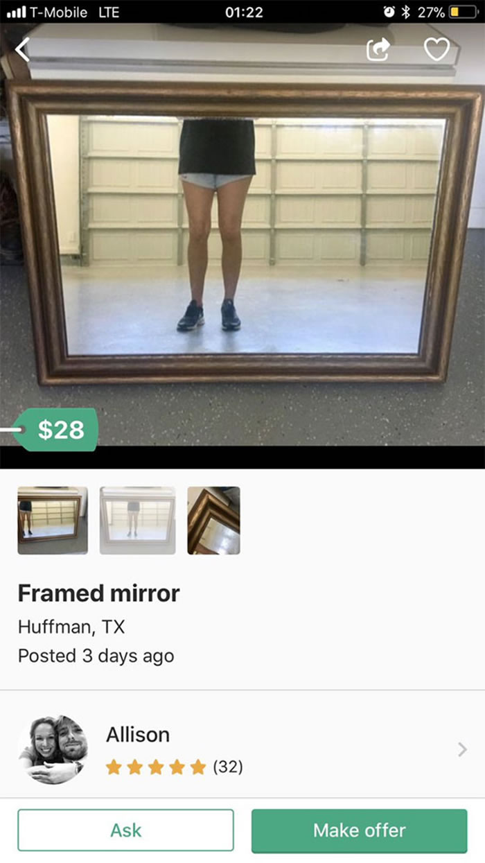 People Trying To Sell Mirrors