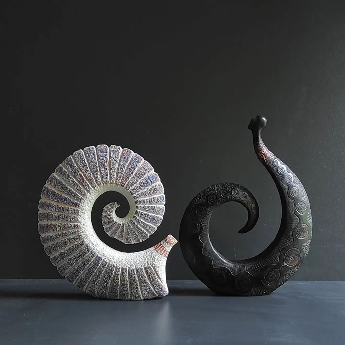 Abstract Ceramic Sculptures by Carlos Cabo