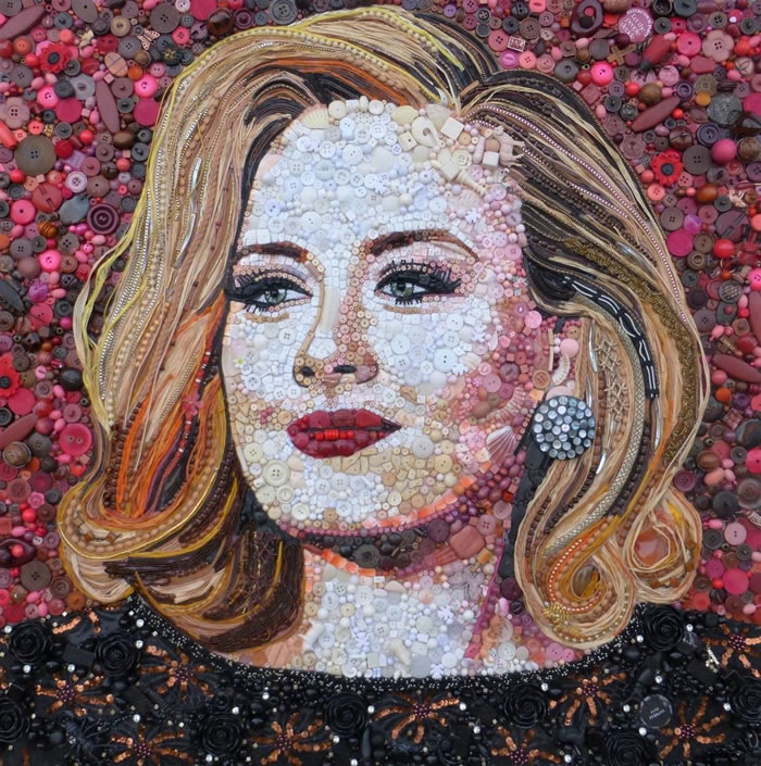 Assemblages Of Popular Portraits By Jane Perkins