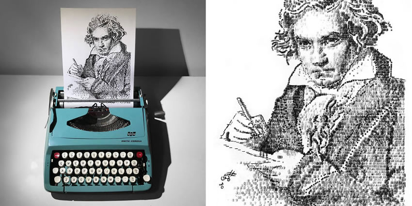 Typewriter Artwork By James Cook