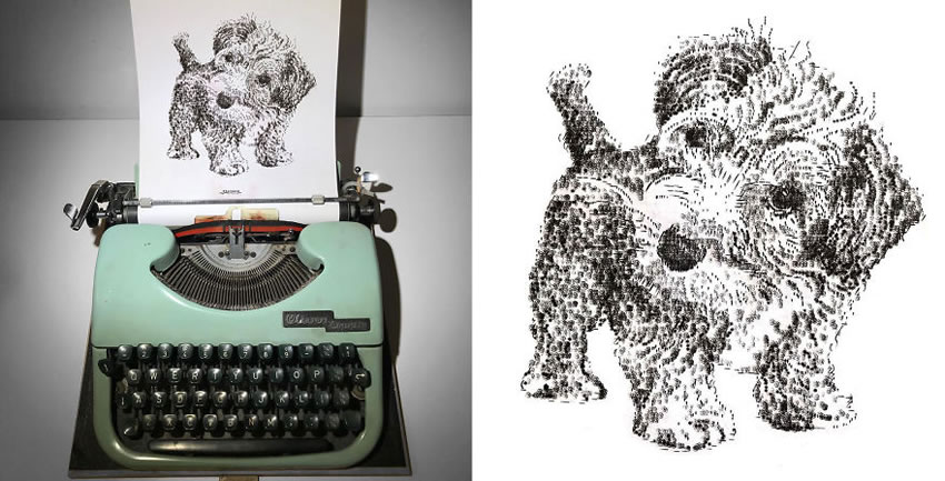 Typewriter Artwork By James Cook