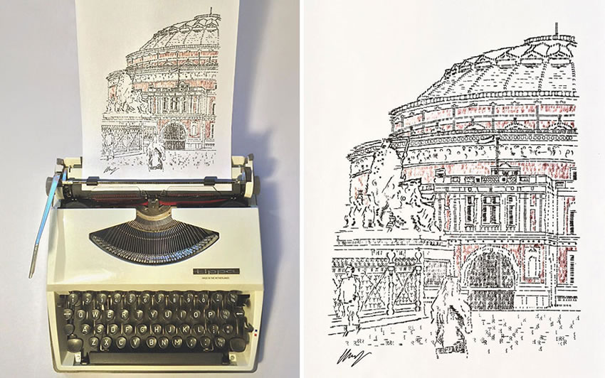 Typewriter Artwork By James Cook