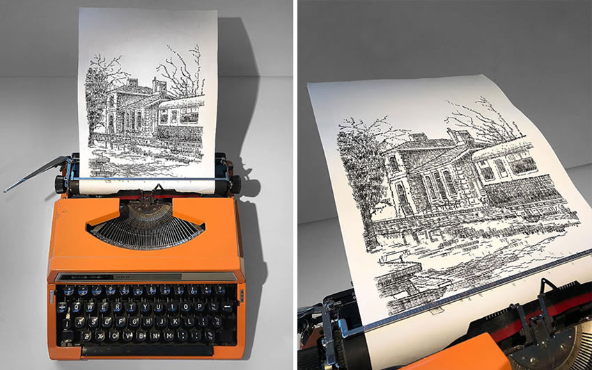 Typewriter Artwork By James Cook