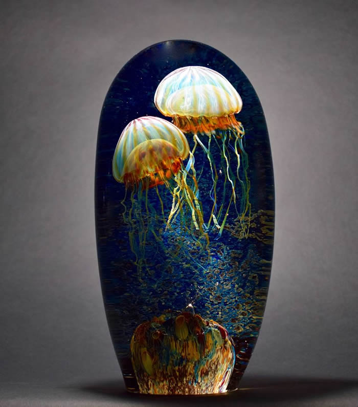 Glass Jellyfish Sculptures by Richard Satava