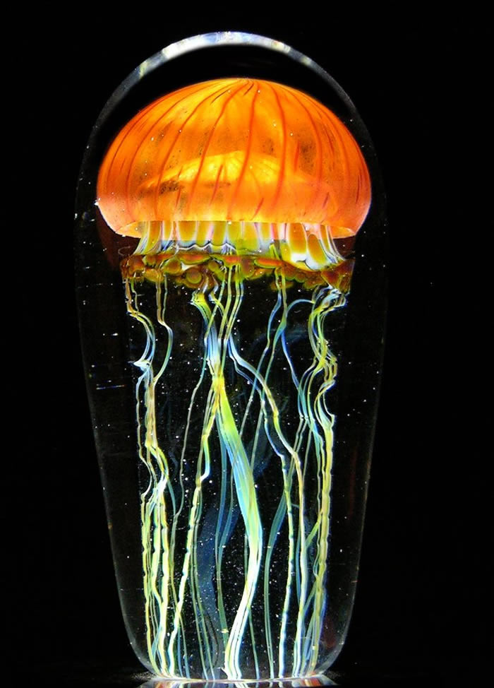 Glass Jellyfish Sculptures by Richard Satava