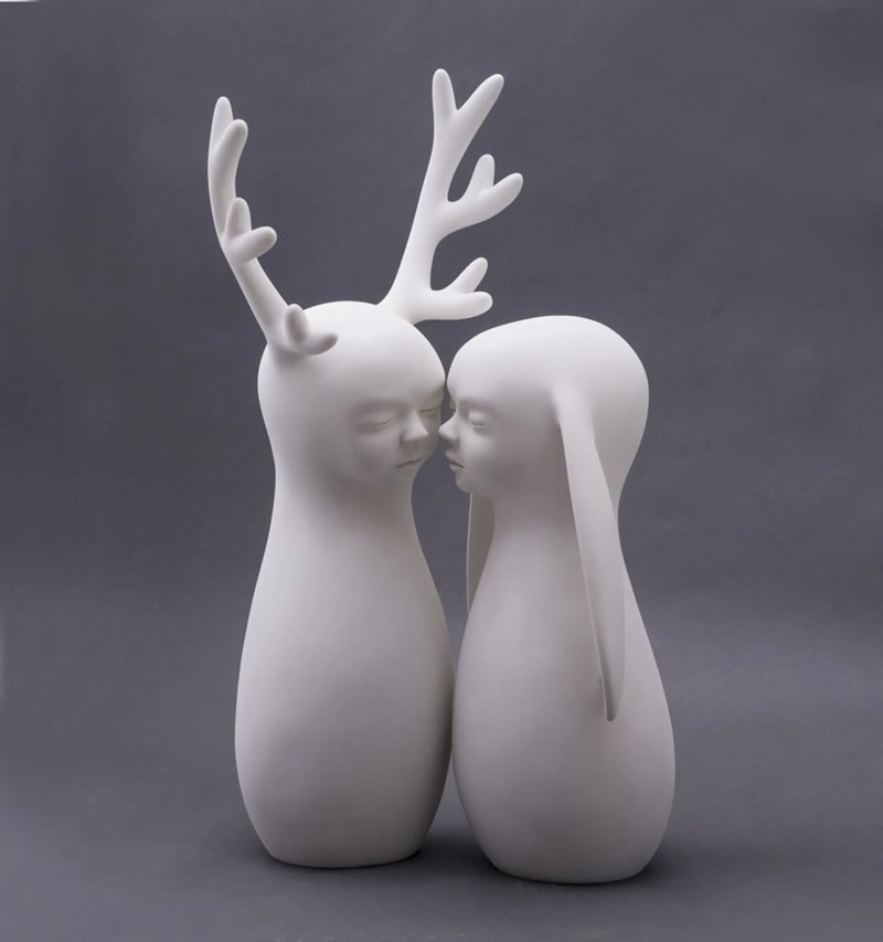 Peculiar Creatures Sculptures by Clementine Bal