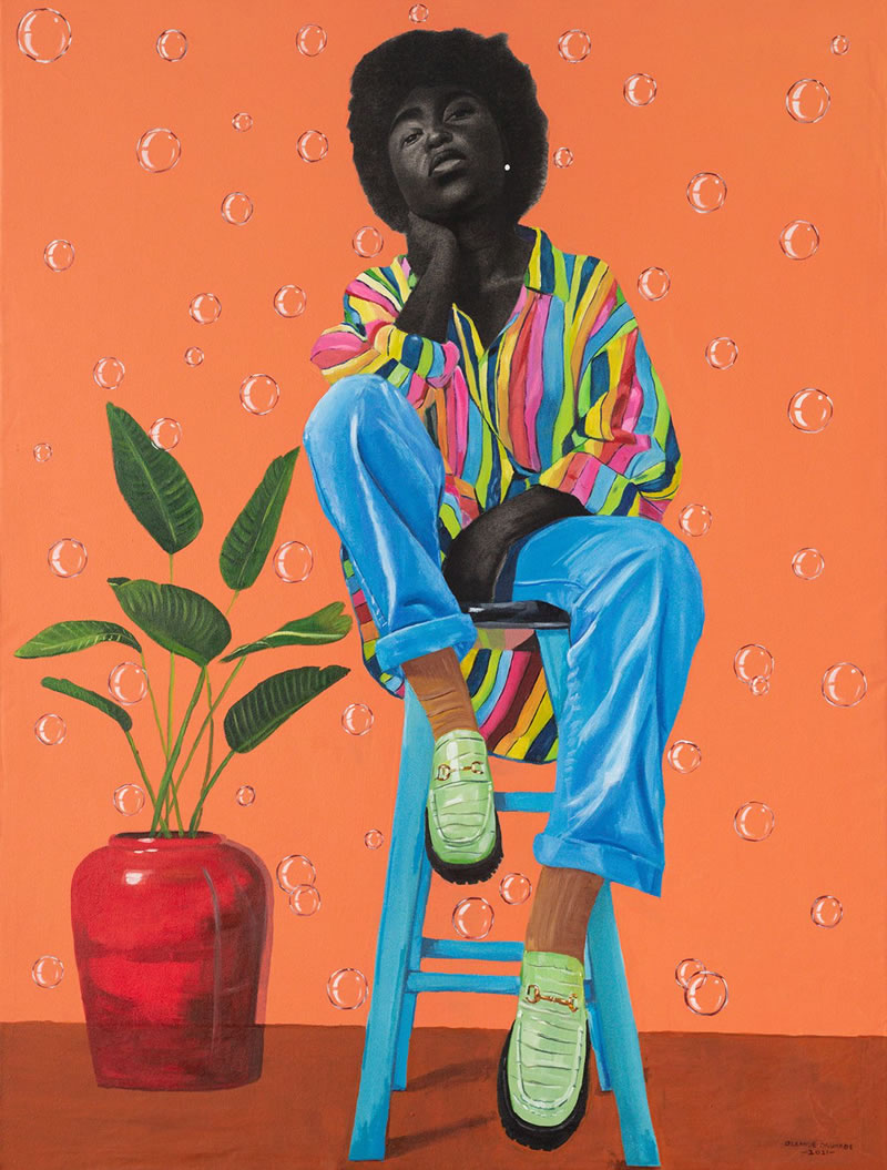 African Society Paintings By Olamide Ogunade