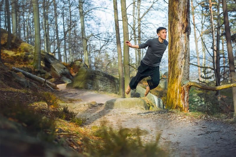 Levitating Self-Portraits by Mickael Jou