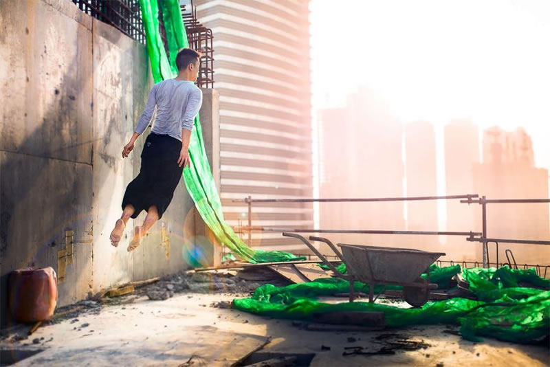 Levitating Self-Portraits by Mickael Jou