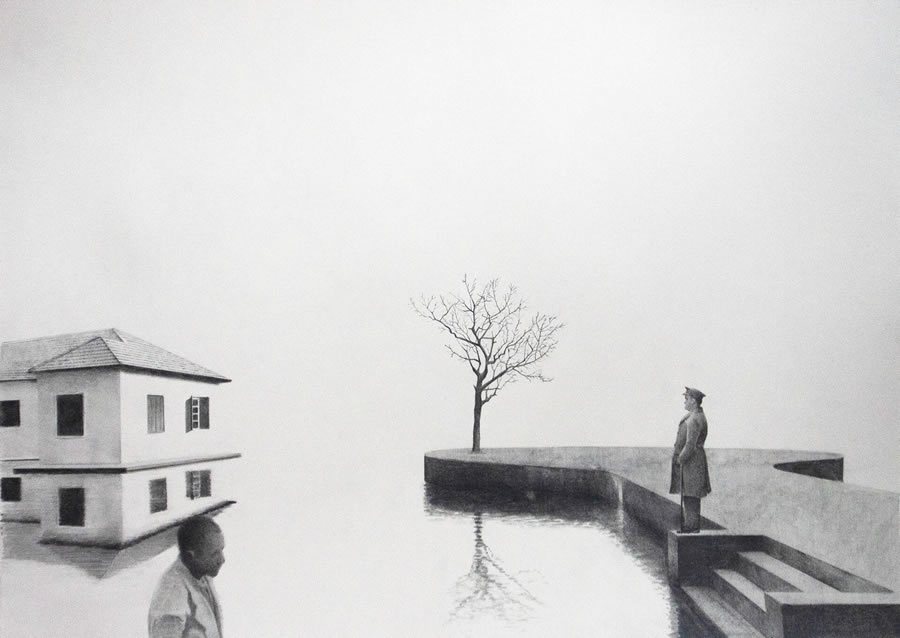 Minimalist And Surreal Pencil Drawings By Henrique de Franca