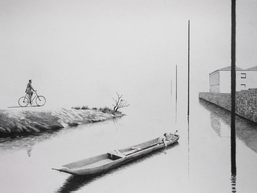 Minimalist And Surreal Pencil Drawings By Henrique de Franca