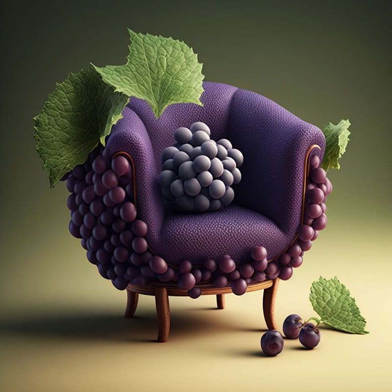 AI-Generated Chairs Inspired By Fruits And Veggies