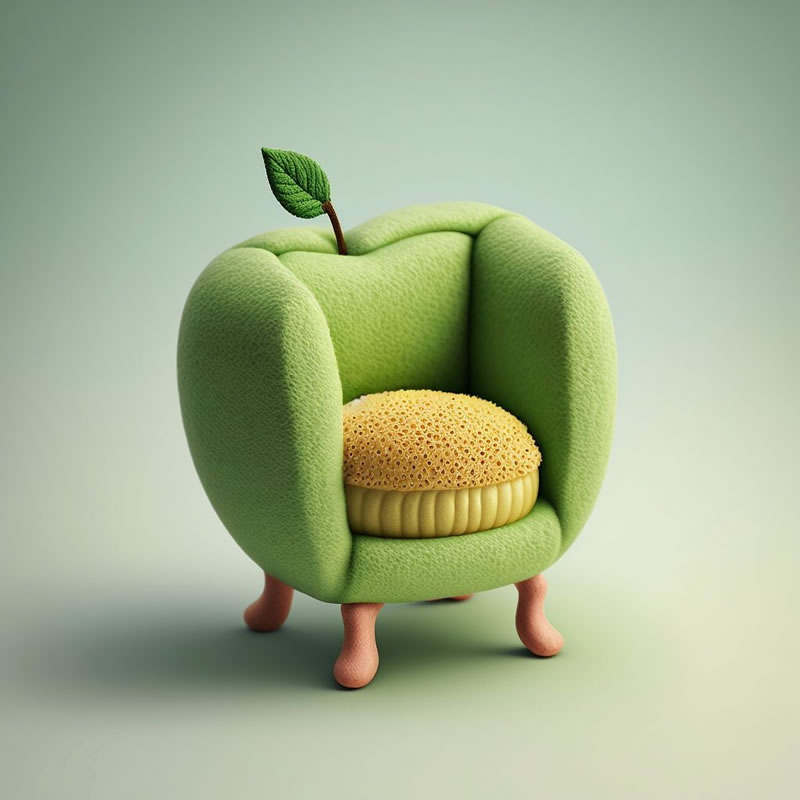 AI-Generated Chairs Inspired By Fruits And Veggies