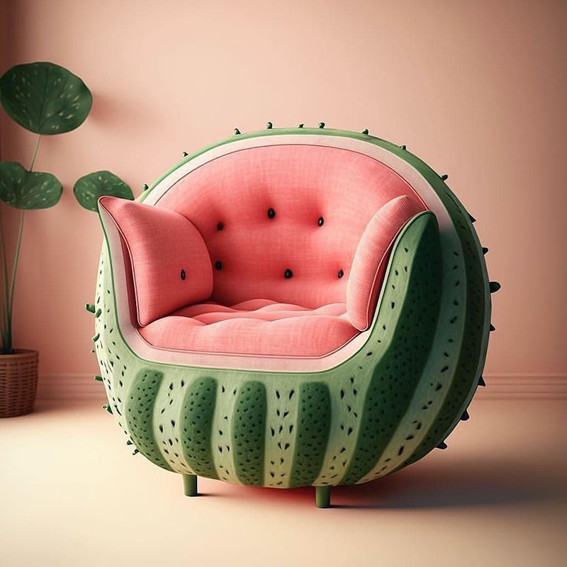 AI-Generated Chairs Inspired By Fruits And Veggies