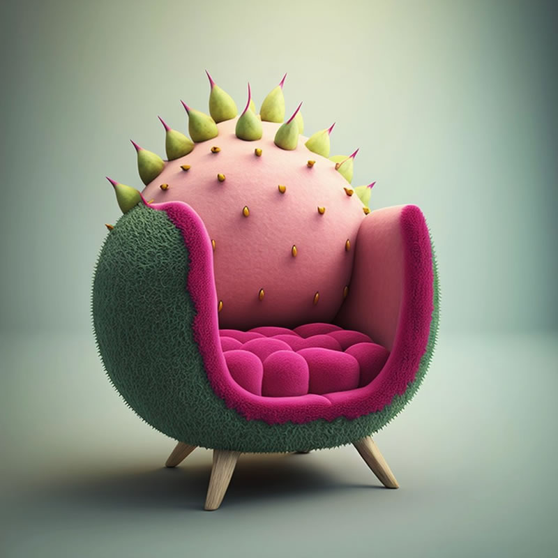 AI-Generated Chairs Inspired By Fruits And Veggies