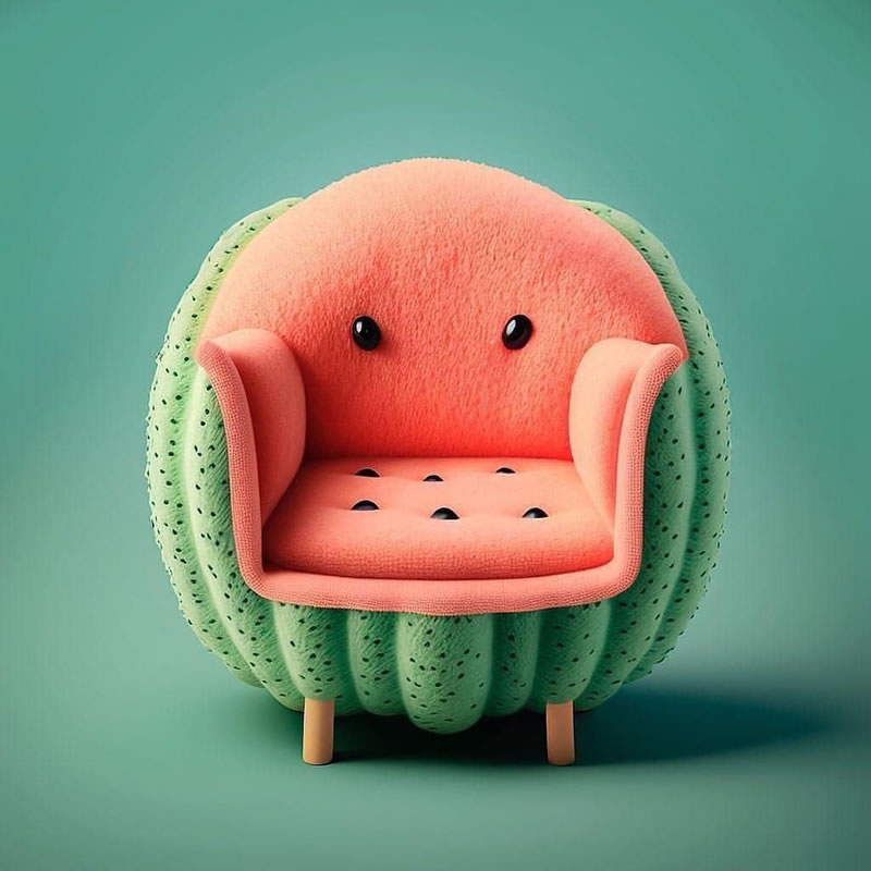 AI-Generated Chairs Inspired By Fruits And Veggies