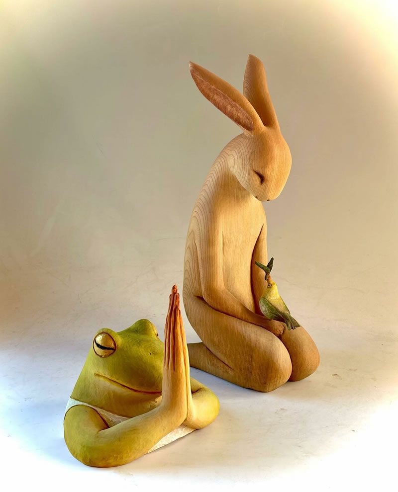 Animal Wooden Sculptures By Nikichi