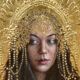 Figurative Paintings With Gold Ornaments By Stephanie Rew