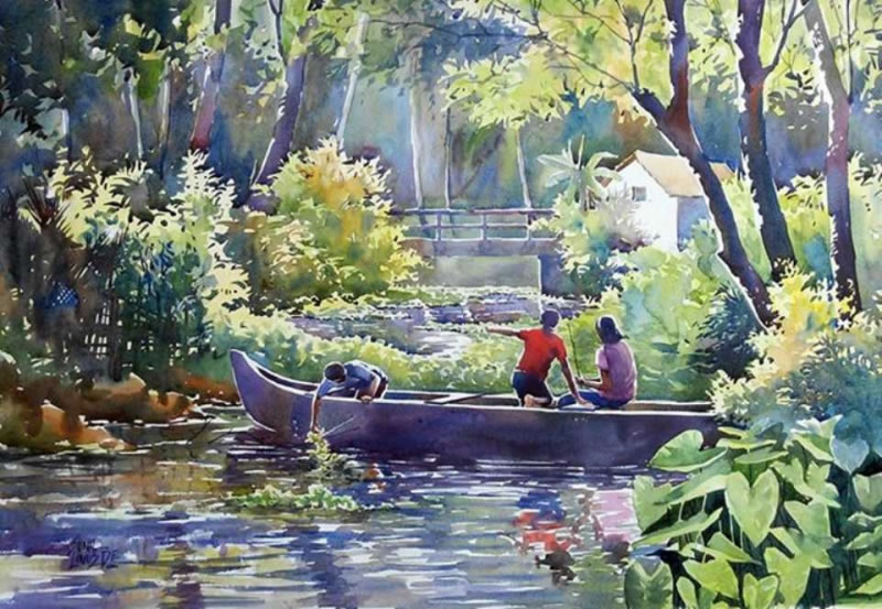 Watercolor Paintings By Sunil Linus De