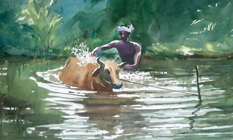 Watercolor Paintings By Sunil Linus De