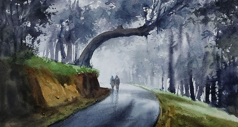 Watercolor Paintings By Sunil Linus De