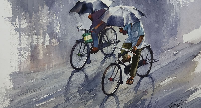 Watercolor Paintings By Sunil Linus De