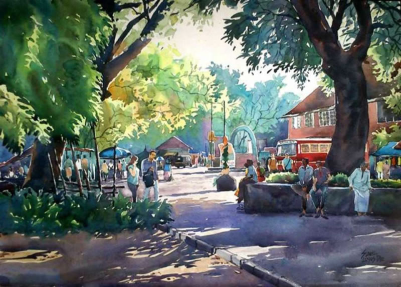 Watercolor Paintings By Sunil Linus De