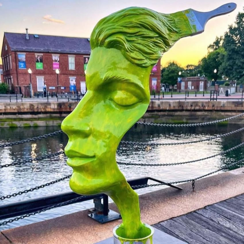 Sculptures At Boston Harborwalk by Michael Alfano