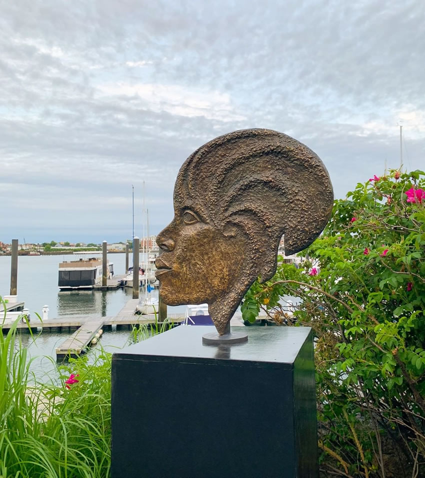 Sculptures At Boston Harborwalk by Michael Alfano