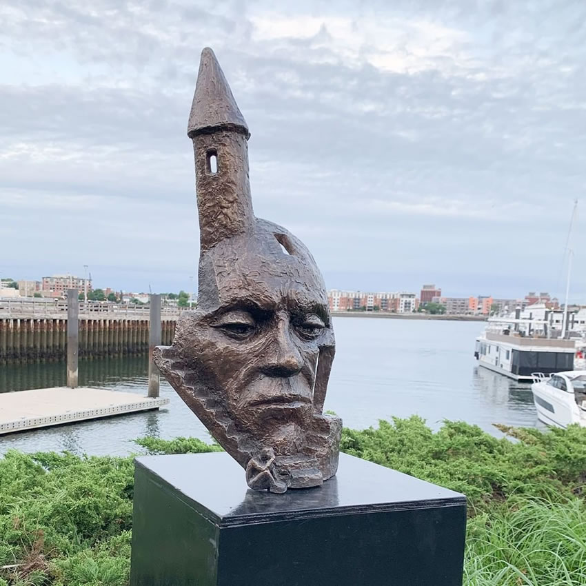 Sculptures At Boston Harborwalk by Michael Alfano