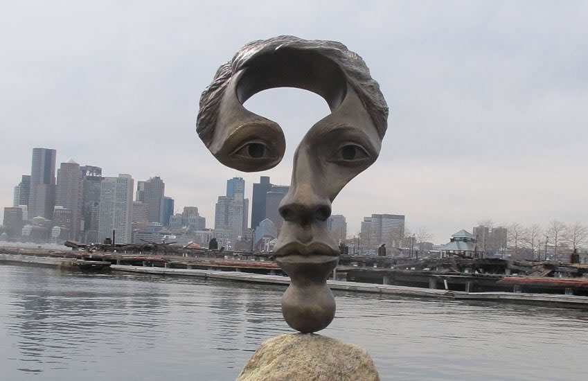 Sculptures At Boston Harborwalk by Michael Alfano